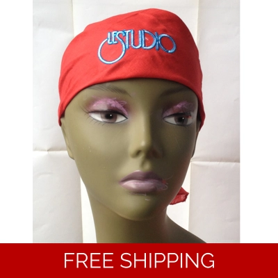 Bandana Red White & Blue Embroid Front Logo